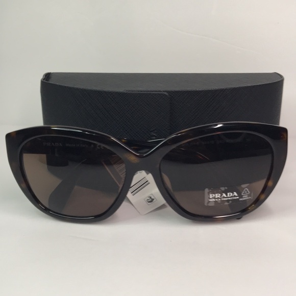 New Authentic PRADA  Acetate Sunglasses SPR 16X Tortoise - Picture 9 of 13